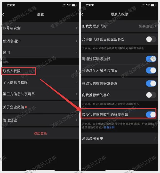 企业微信跟个人微信怎么互通？M6 米乐企业跟个人怎么联动使用？(图2)