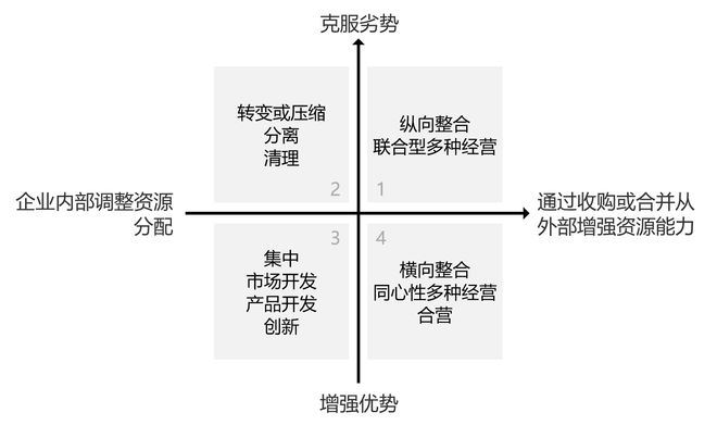 米乐 M6战略选择矩阵：指导企业进行战略管理(图1)